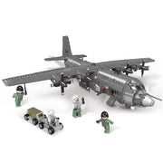 1713PCS Military Lockheed AC130 Air Gunship Plane Figures Model Toy Building Block Brick Gift Kids Compatible Lego